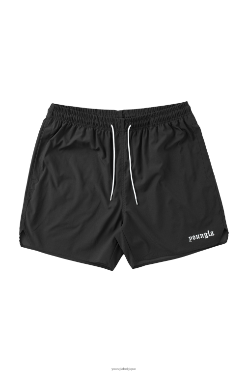 Hommes noir 131 les plus beaux shorts YoungLA vêtements A004FL520