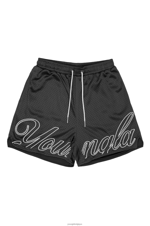 Hommes noir 155 shorts de championnat YoungLA vêtements A004FL468