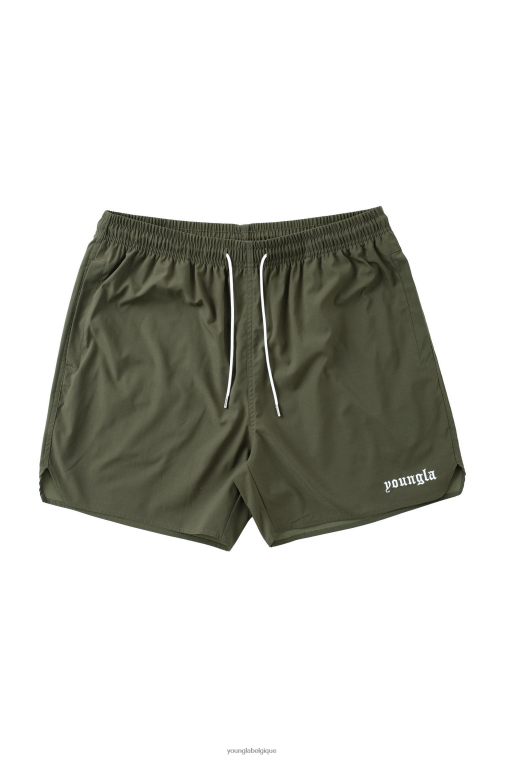 Hommes olive 131 les plus beaux shorts YoungLA vêtements A004FL525