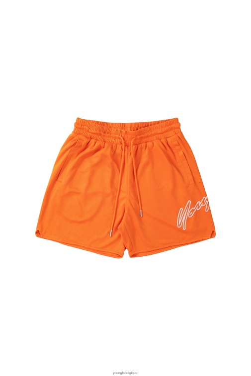 Hommes orange 117 shorts de signature YoungLA vêtements A004FL603