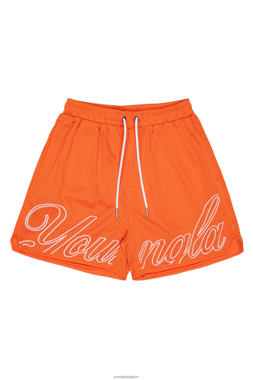 Hommes orange 155 shorts de championnat YoungLA vêtements A004FL473