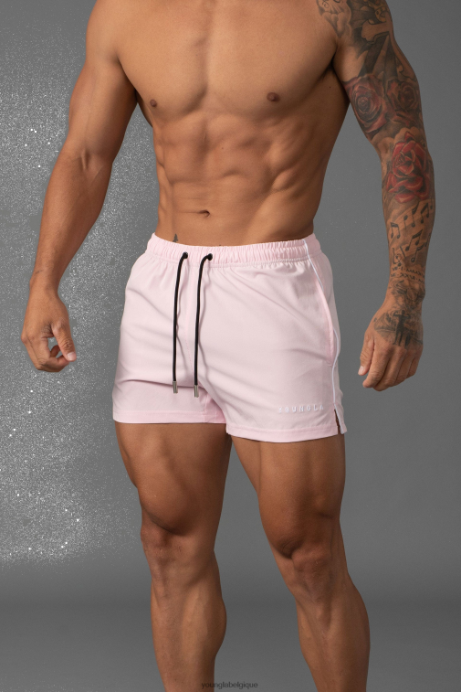 Hommes rose 143 short de bain court YoungLA vêtements A004FL665