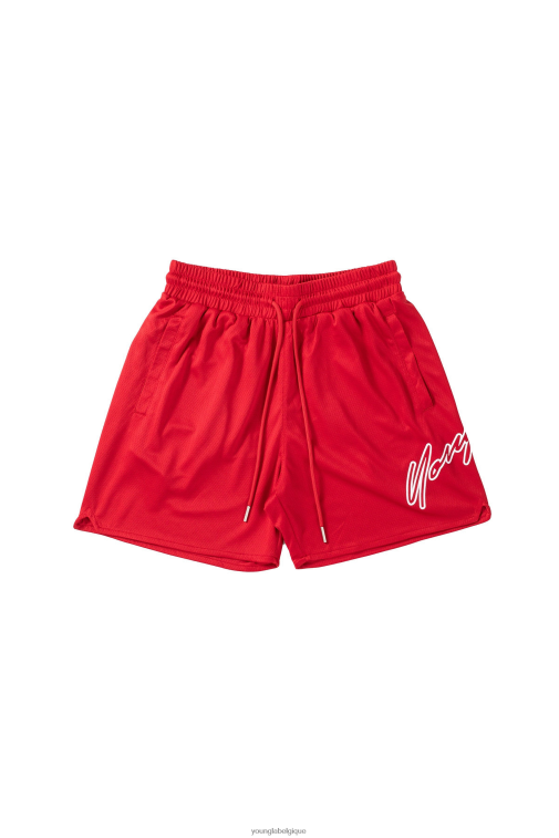 Hommes rouge 117 shorts de signature YoungLA vêtements A004FL604