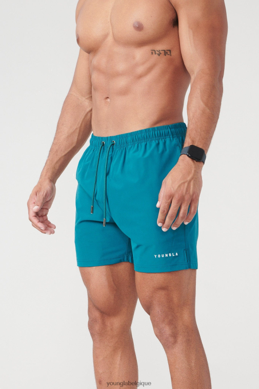 Hommes sarcelle Short de bain 140 nuits 23' YoungLA vêtements A004FL549