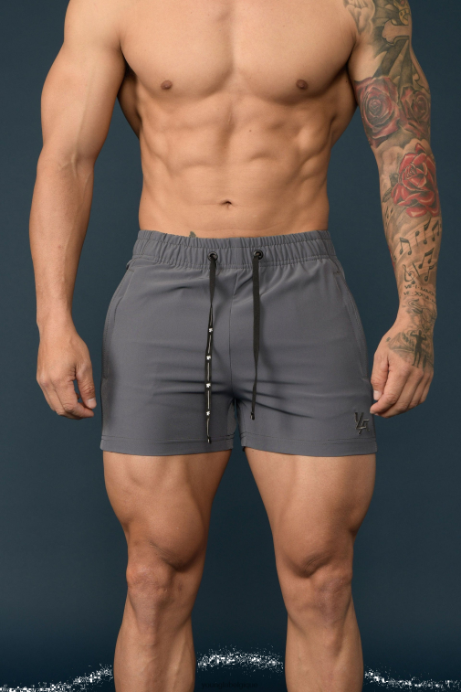 Hommes tout gris 101 short de musculation YoungLA vêtements A004FL688