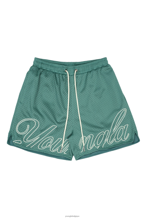 Hommes vert 155 shorts de championnat YoungLA vêtements A004FL471