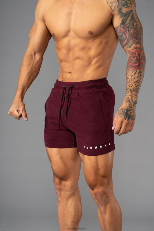 Hommes vin 113 le short court parfait YoungLA vêtements A004FL706