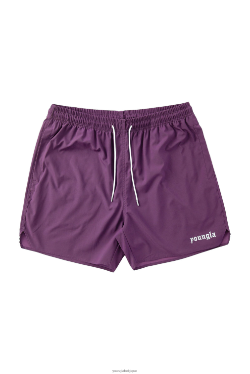 Hommes violet foncé 131 les plus beaux shorts YoungLA vêtements A004FL523