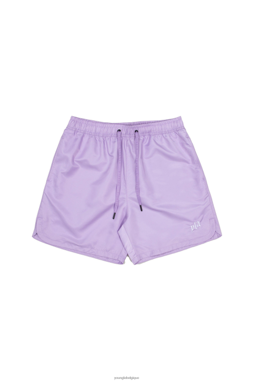 Hommes violet pastel 123 short fluide pastel YoungLA vêtements A004FL480